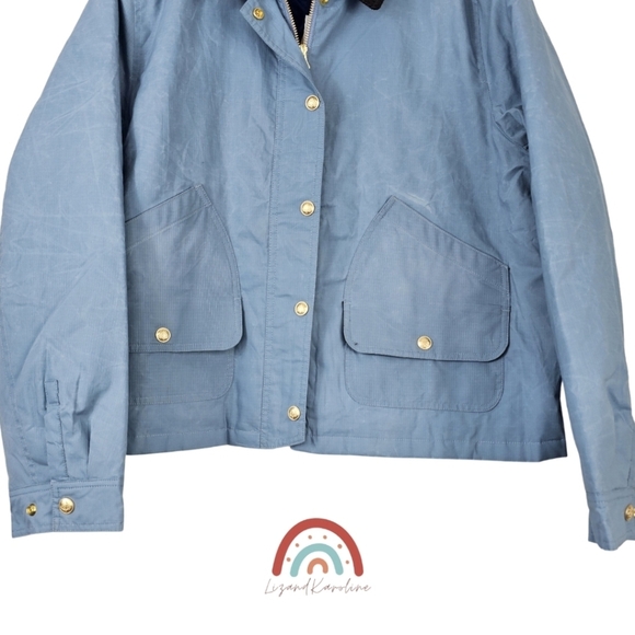 New! J. Crew Short Barn Jacket in English Ripstop Cotton - Picture 10 of 16